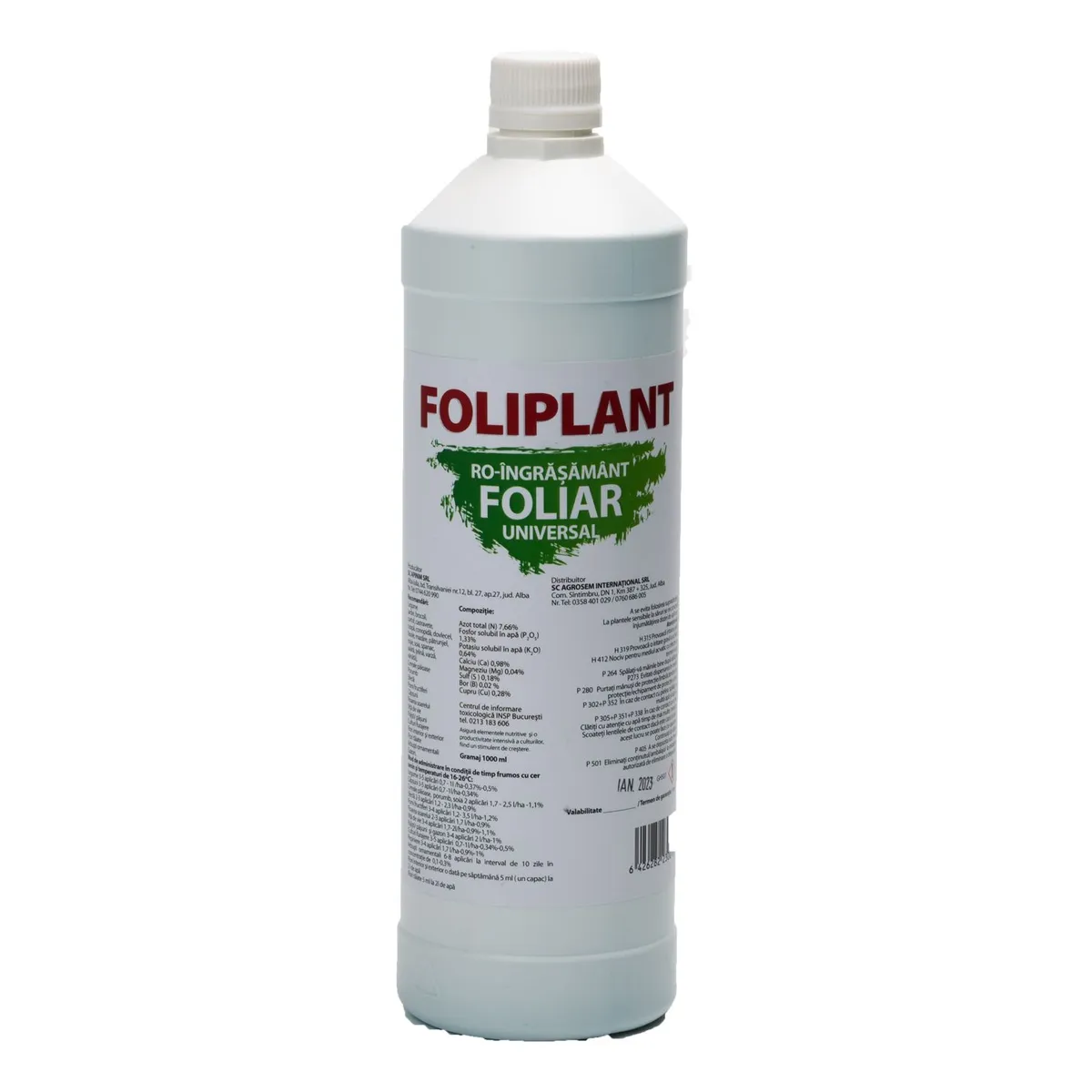 Îngrășământ universal foliar Foliplant