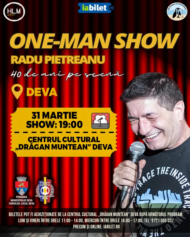 One-Man Show cu Radu Pietreanu - ,,40 de ani pe scenă"