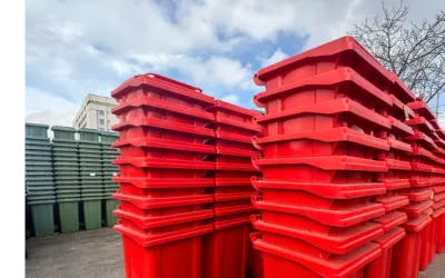Europubele de 120 L pentru colectarea deșeurilor