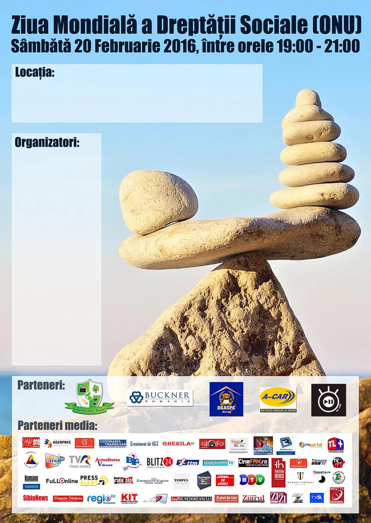 Comunicat catre primarie - apel national - 20 februarie 2016 - Ziua Mondiala a Dreptatii Sociale(ONU)