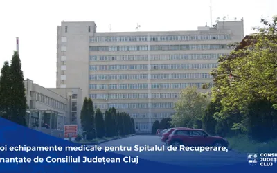 Noi echipamente medicale pentru Spitalul de Recuperare, finanțate de Consiliul Județean Cluj