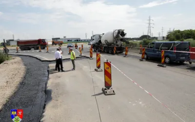 Un sens giratoriu provizoriu de tip „ochelar” va fi amenajat la ieșirea din Focșani pentru fluidizarea traficului
