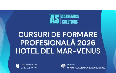 CURSURI DE FORMARE PROFESIONALĂ LA HOTEL DEL MAR-VENUS