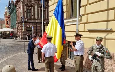 Ceremonial militar de Ziua Drapelului Național