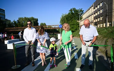 Pistele pentru biciclete de pe malurile Cibinului, deschise oficial publicului