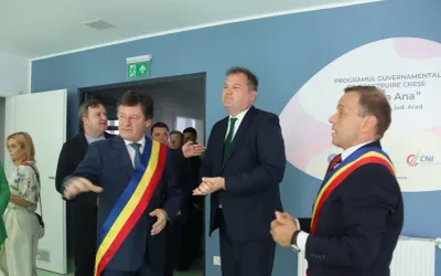 Ministrul Cseke Attila prezent la recepția noii creșe din Nădlac, realizată prin PNRR