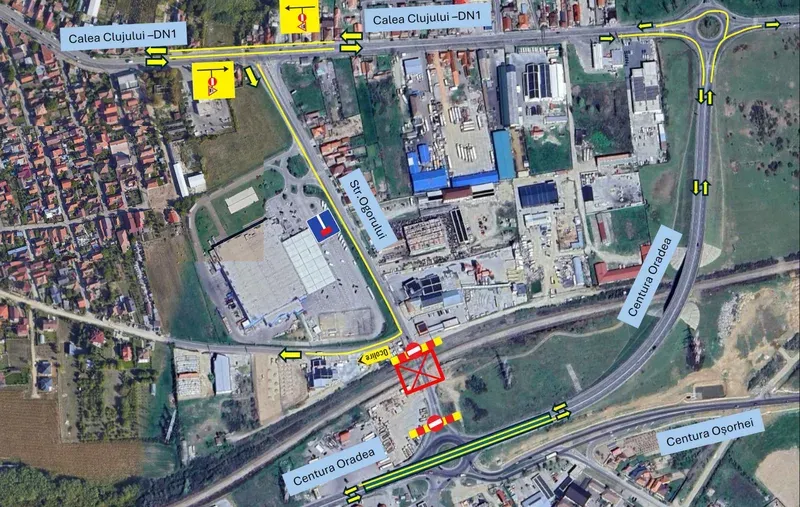 Restricții temporare de circulație pe strada Ogorului, 29 iulie 2026