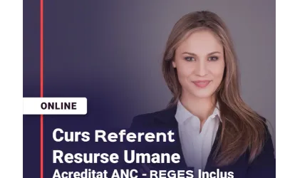 Curs Acreditat CAFFPA Referent Resurse Umane 20 mai – 17 iunie 2026