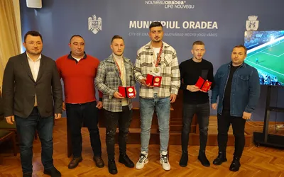 Primăria Oradea i-a premiat pe cei trei bihoreni campioni la minifotbal