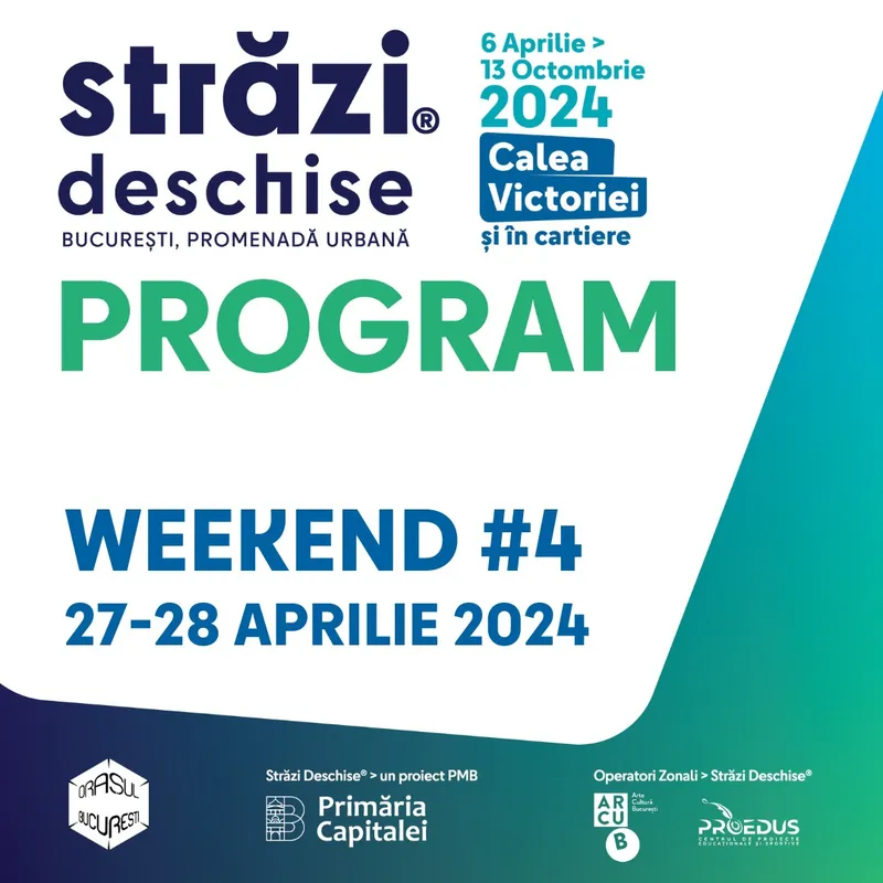 27-28 APRILIE: WEEKEND SPECTACULOS LA „STRĂZI DESCHISE, BUCUREȘTI – PROMENADĂ URBANĂ”