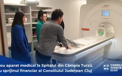 Nou aparat medical la Spitalul din Câmpia Turzii, cu sprijinul financiar al Consiliului Județean Cluj