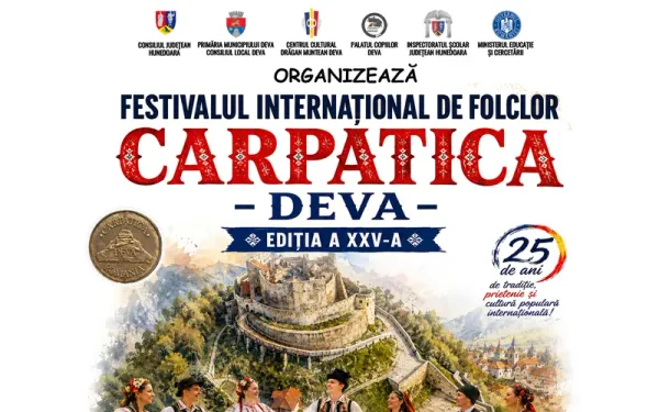 Festivalul Internațional de Folclor „Carpatica” Deva — 25 de ani (10–12 iulie 2026)