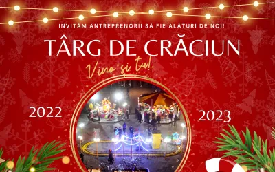 Invităm antreprenorii să participe la Târgul de Crăciun 2022 din Piața  Unirii, Focșani