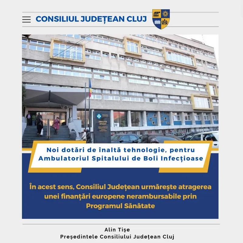 Noi dotări de înaltă tehnologie, pentru Ambulatoriul Spitalului de Boli Infecțioase