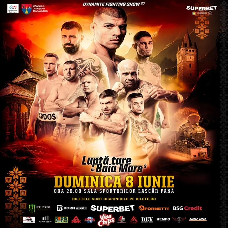 Dynamite Fighting Show revine în Baia Mare cu un super eveniment