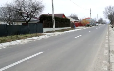 Drum județean modernizat în nordul județului Vrancea