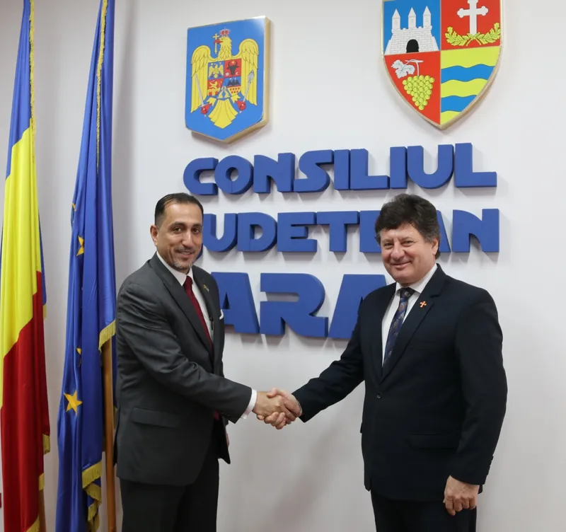 Iustin Cionca: „Am invitat Ambasadorul Iordaniei să organizeze evenimente culturale în colaborare cu Consiliul Județean Arad”
