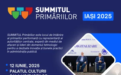 Summitul Primăriilor 2025 se mută într-un cadru spectaculos, la Palatul Culturii din Iași!