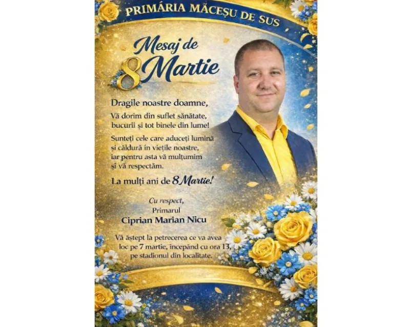 Ziua Internațională a Femeii, sărbătorită la Măceșu de Sus!