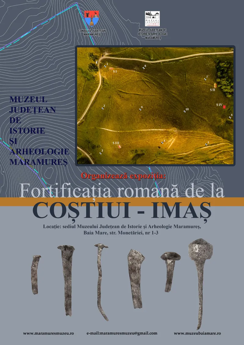 EXPOZIȚIE LA MUZEUL DE ISTORIE - ”FORTIFICAȚIA ROMANĂ DE  LA COȘTIUI – IMAȘ”