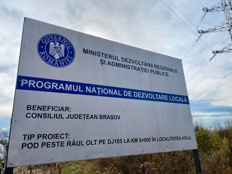 Consiliul Judeţean Braşov a transmis ordinul de începere a părţii de proiectare din cadrul contractului „Proiect Tehnic şi Execuție fundații Pod DJ 105 Km 0+660