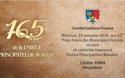 Programul manifestărilor dedicate celebrării a 165 de ani de la Unirea  Principatelor Române