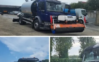 Perie pentru camioane - gudroneze de emulsie bituminoasa