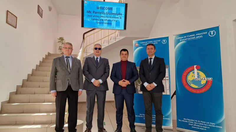 Vicepreședintele Adrian Dumitru Bughiu s-a întâlnit cu șeful Afacerilor Economice și Comerciale al Ambasadei Greciei în România