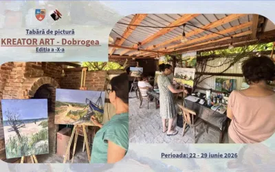 KREATOR ART – Dobrogea: tabără de pictură la Tuzla, 22–29 iunie