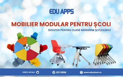 Mobilier modular pentru școli – soluția pentru clase moderne și flexibile
