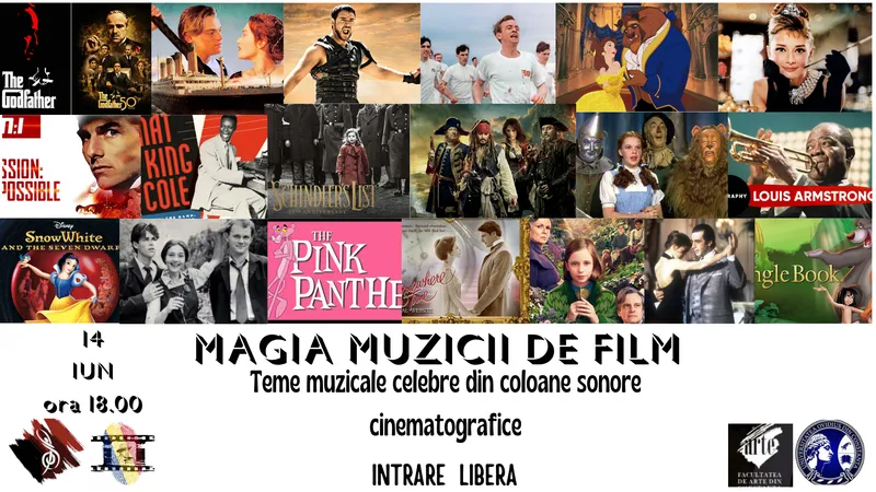 ,,Magia muzicii de film - Teme muzicale celebre din coloane sonore  cinematografice”