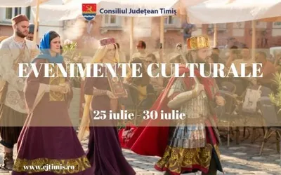 Calendarul săptămânal al evenimentelor culturale în organizarea instituțiilor CJ Timiș