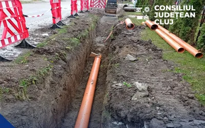 CJ Cluj va finanța lucrările de extindere a canalizării în Gilău
