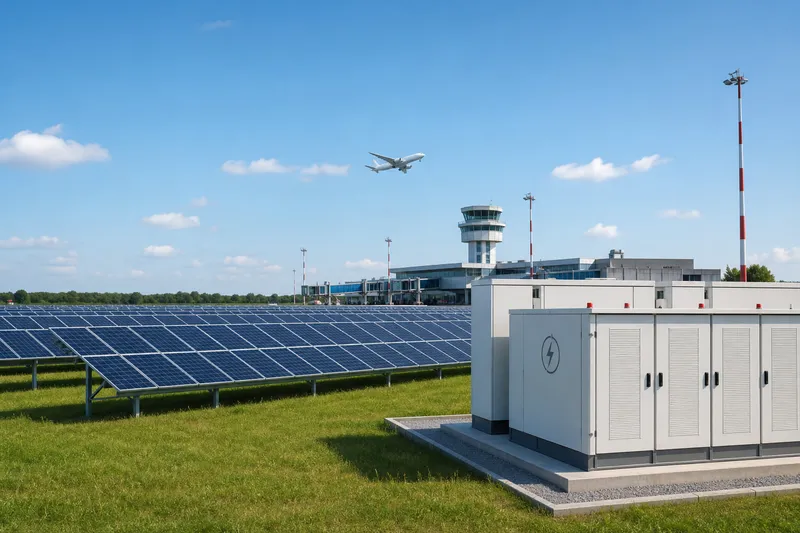 Aeroportul Oradea obține finanțare pentru parc fotovoltaic de aproape 2 MWp și sistem de stocare de 645 kWh