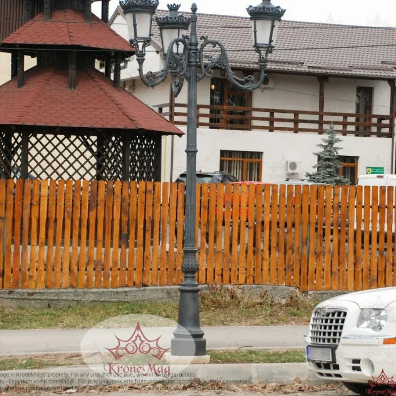 Stâlp Iluminat Decorativ pentru Parc din Fontă R1-S3