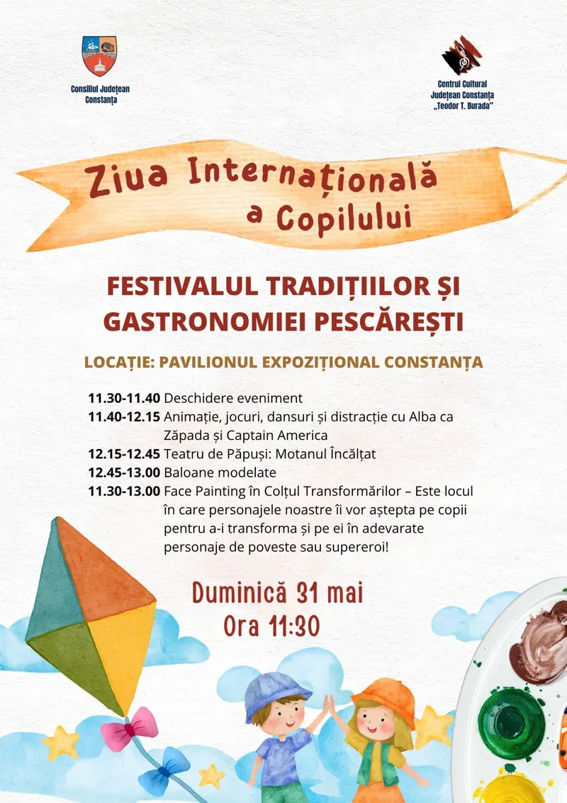 Festivalul Tradițiilor și Gastronomiei Pescărești, 29–31 mai 2026, la Pavilionul Expozițional Constanța
