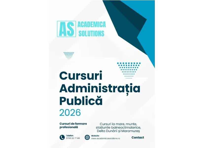 CURSURI FUNCȚIONARI PUBLICI 2026