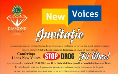 „Stop drog! Fii liber!¨ Demers pentru reducerea consumului de droguri