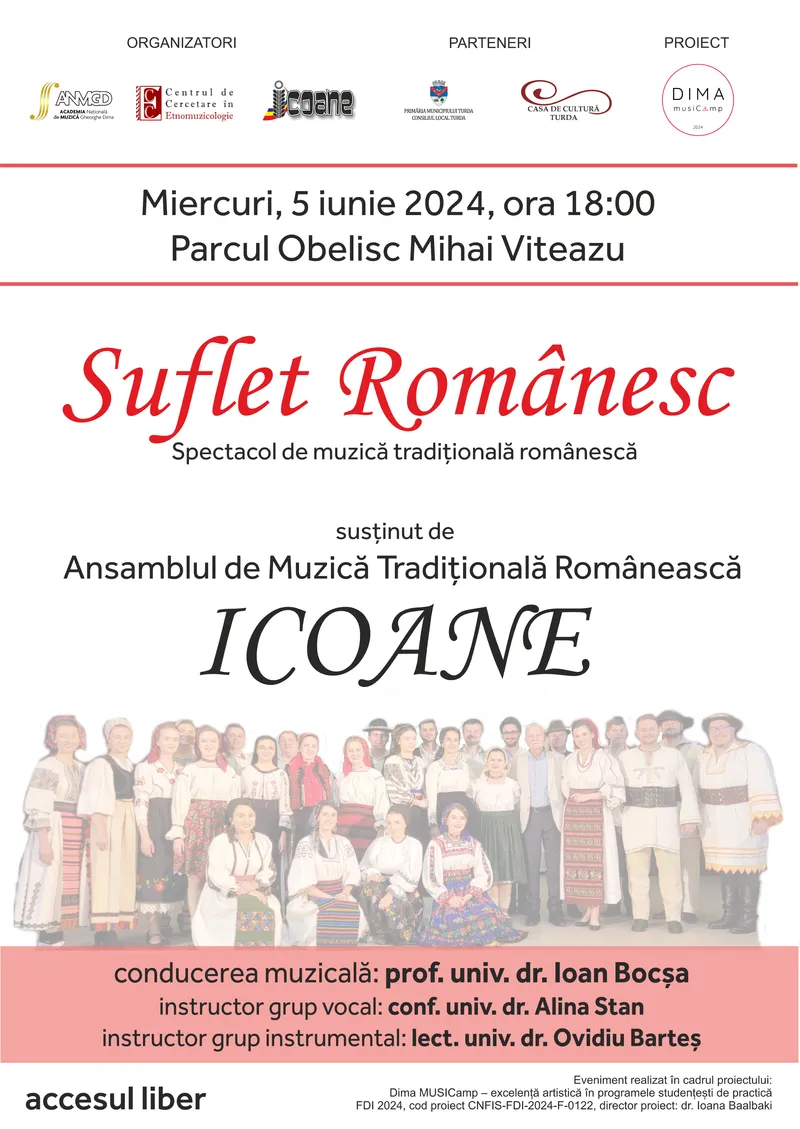\"Suflet Românesc\" - Un spectacol de muzică tradițională în Parcul Obelisc Mihai Viteazu