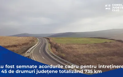 Au fost semnate ultimele trei acorduri cadru pentru întreținerea drumurilor județene