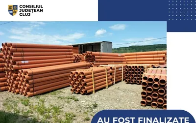 Au fost finalizate lucrările de extindere a canalizării în localitățile clujene Jucu de Sus și Jucu de Mijloc