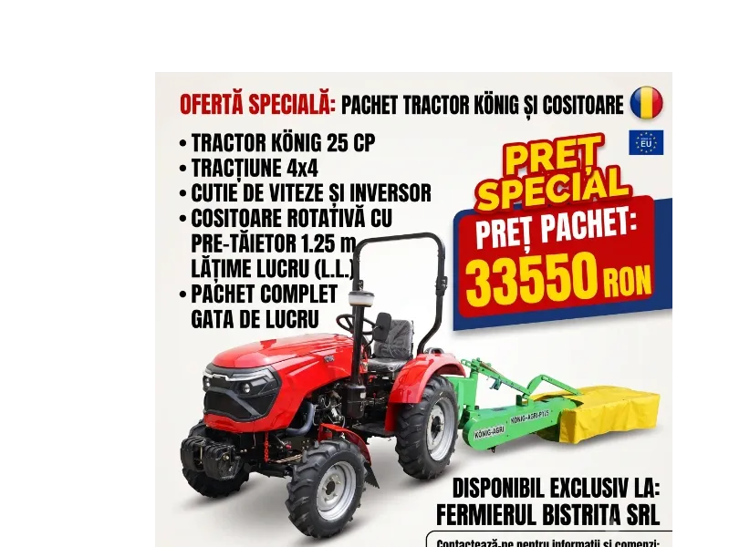 Pachet Tractor Konig SI Cositoare