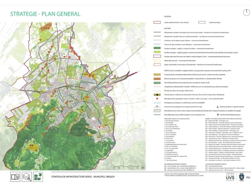 Planuri de înverzire urbană, studii dendrologice și peisagistice, proiectare peisagistică