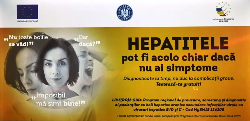 Testare GRATUITĂ pentru hepatitele virale B și C, la Pitești