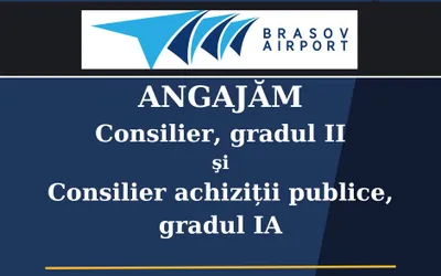Încă două posturi disponibile la Aeroportul Internaţional Braşov