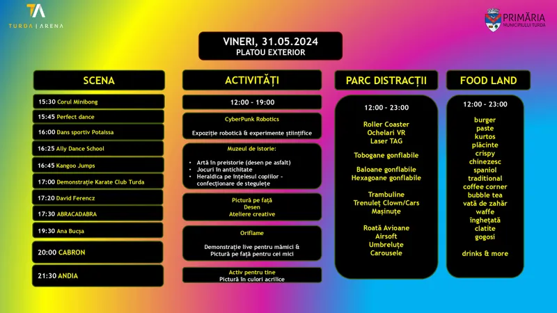 Programul evenimentului FamTAstic Land – Family Festival este acum  disponibil