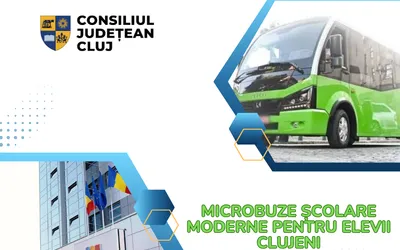 Microbuze școlare moderne pentru elevii clujeni
