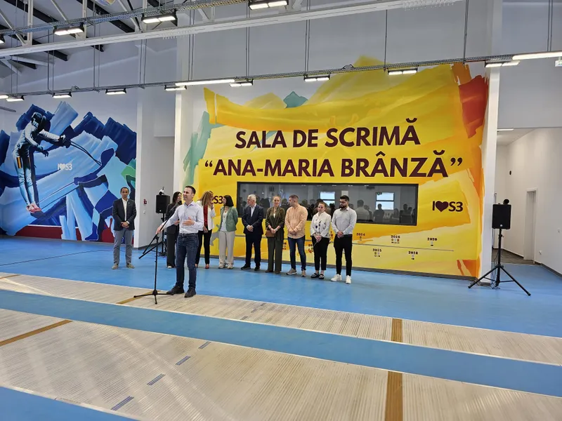 Un vis devenit realitate!  Prima sală de scrimă construită în România în ultimii 40 de ani, inaugurată