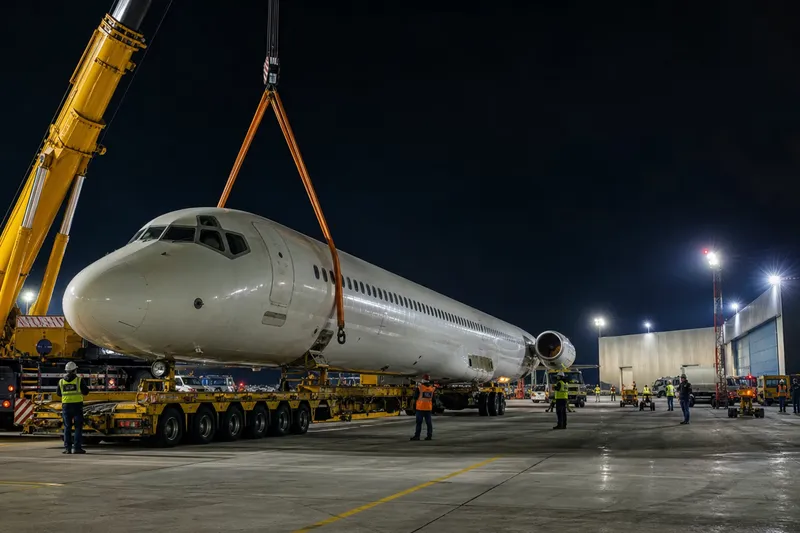 Aeroportul „Avram Iancu” Cluj începe recepția aeronavei McDonnell Douglas MD-83 pentru instruire practică