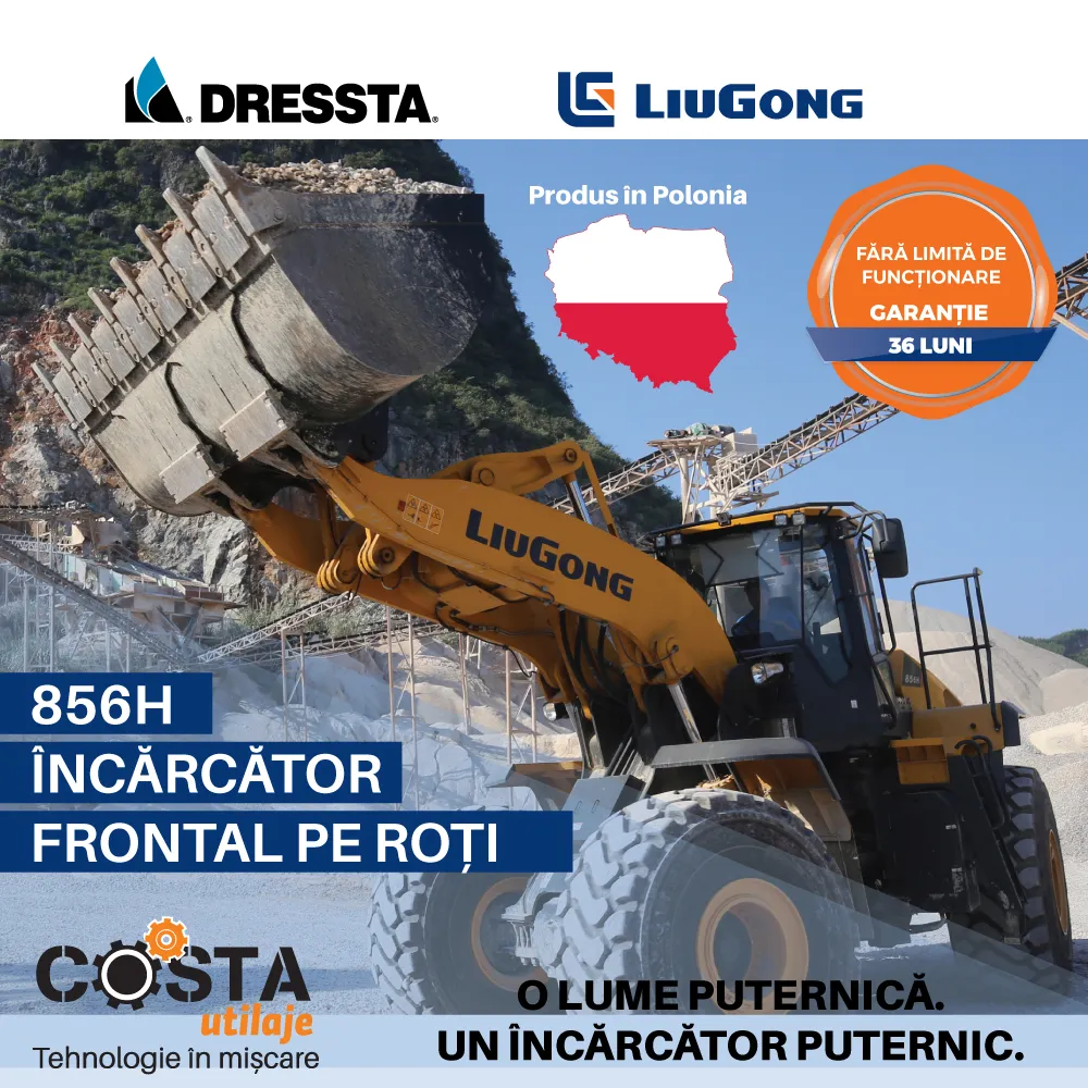 Ofertă promoțională - Încărcătorul frontal pe roți Liu Gong Dressta 856H